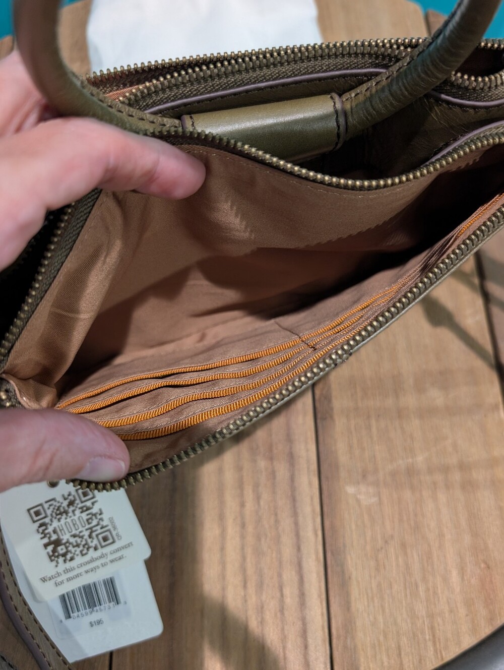 NWT HOBO Sable Crossbody In Olive Veil - Picture 5 of 11